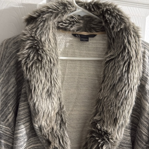 Armani Exchange A | X Size medium jacket coat cardigan fuzzy sweater jacket AX - Picture 4 of 10
